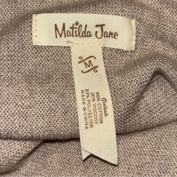 Matilda Jane Come On Over Cardigan Size Medium Fringe Tassel Hem - Picture 5 of 11